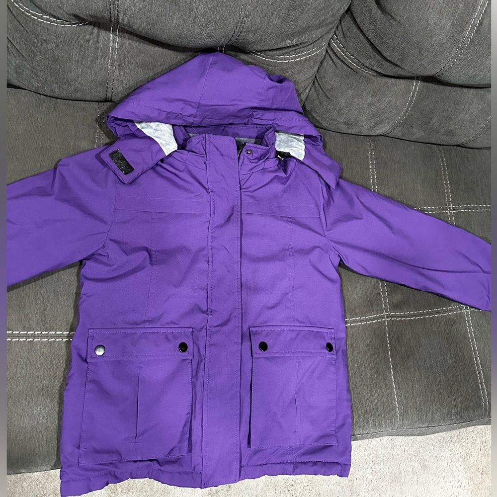 Nice heavy purple coat, good condition